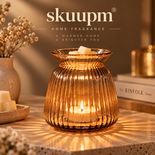 skuupm® Amber Glass Wax Warmer