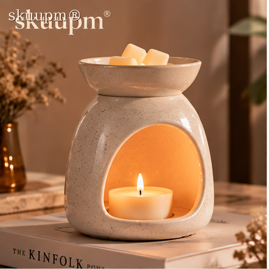 skuupm® Ceramic Wax Warmer – Elegant Home Fragrance Burner