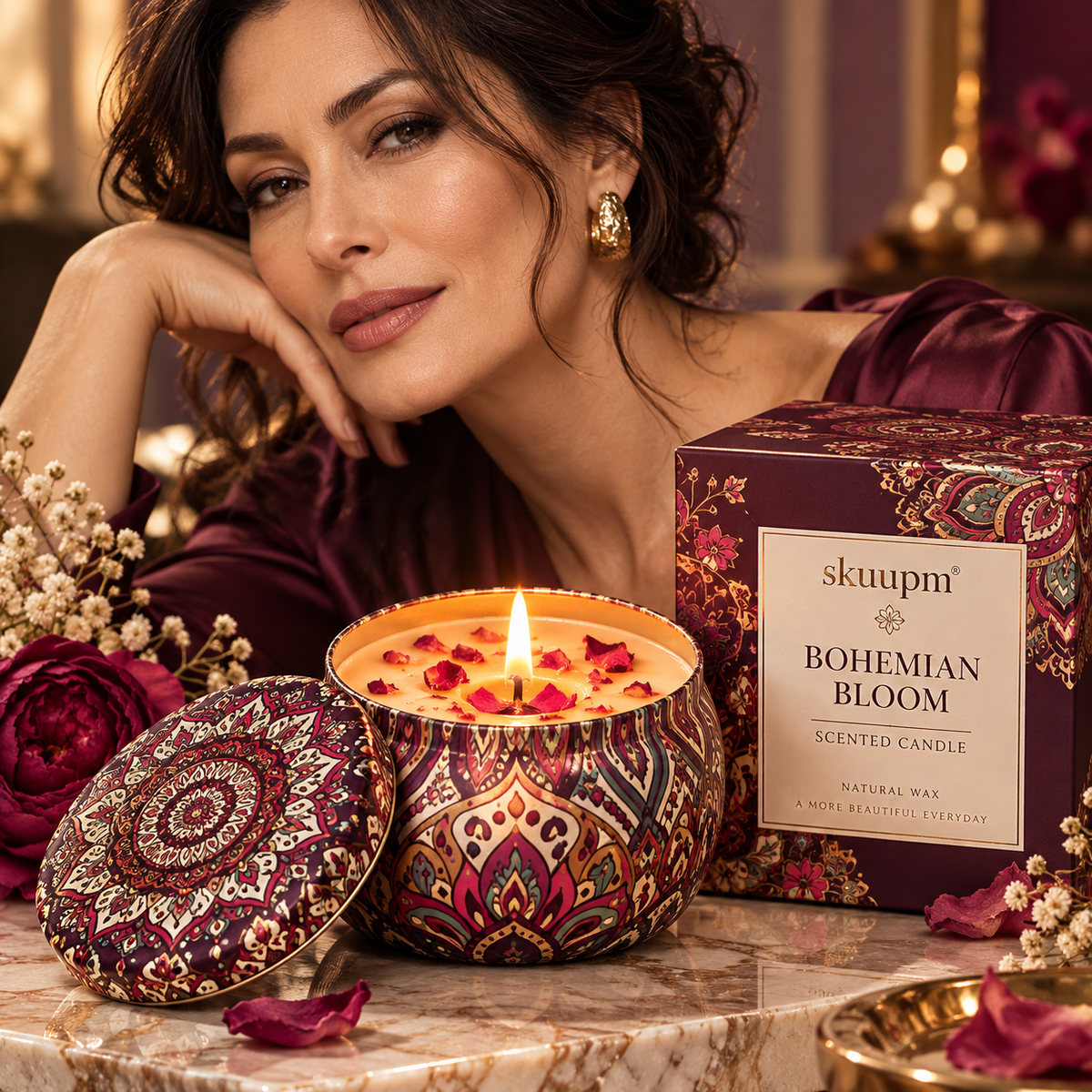 skuupm® Bohemian Scented Candle Set