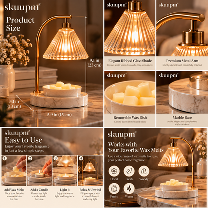 skuupm® Elegant Candle Warmer Lamp