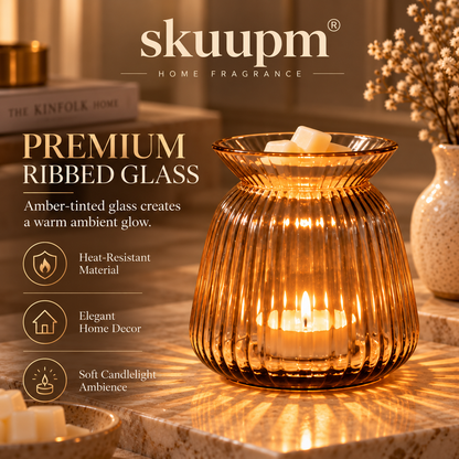 skuupm® Amber Glass Wax Warmer