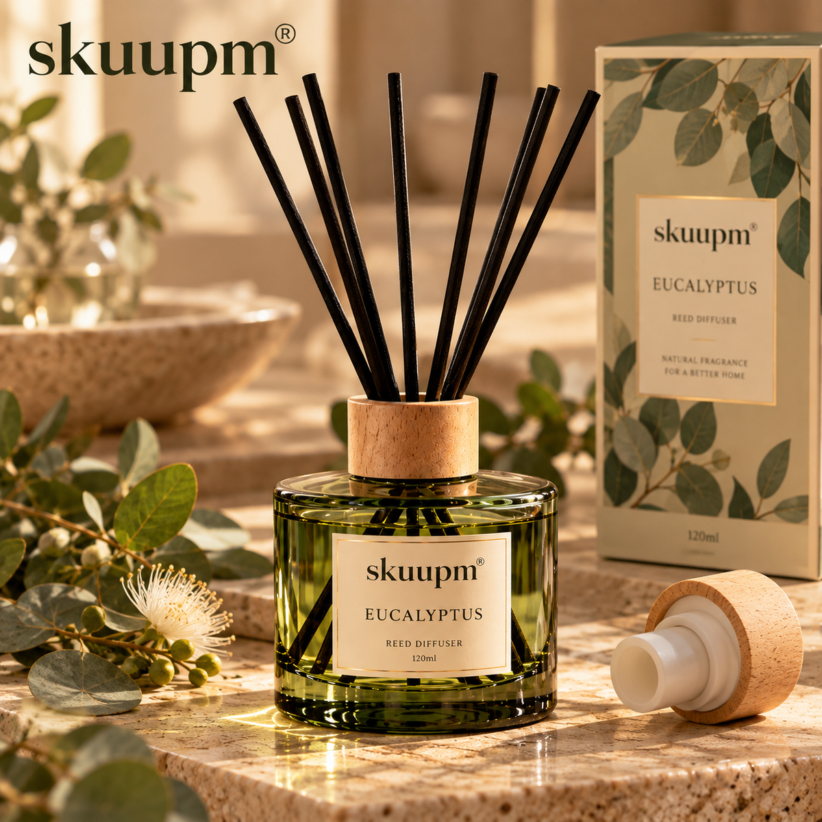 skuupm® Eucalyptus Reed Diffuser