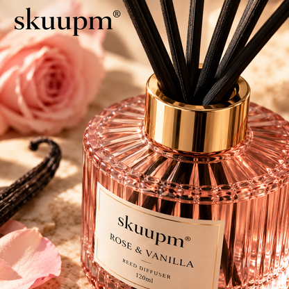 skuupm® Rose & Vanilla Reed Diffuser